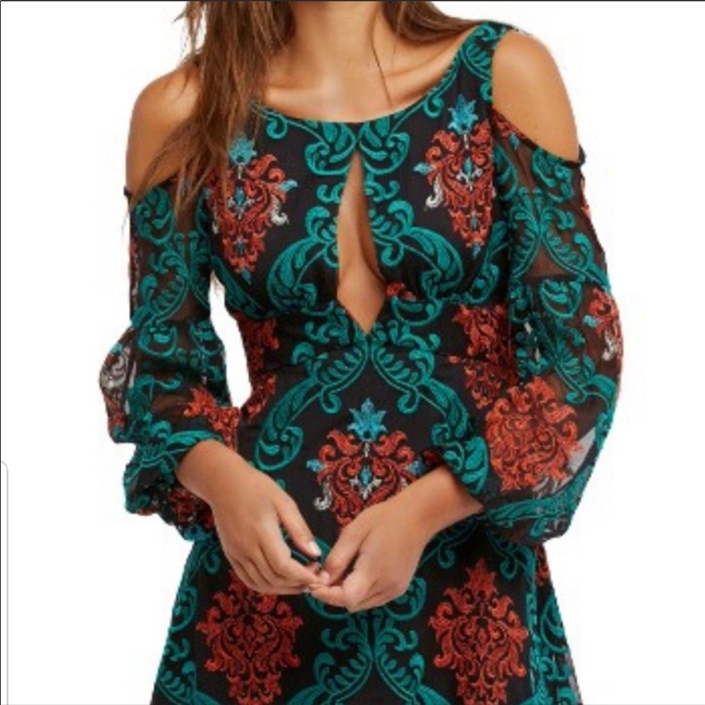 Free People “Want to Want Me” embroidered dress
